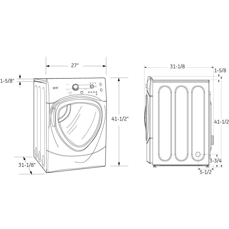 7.5 Cu. Ft. Colossal Capacity Gas Dryer DPVH880GJMG