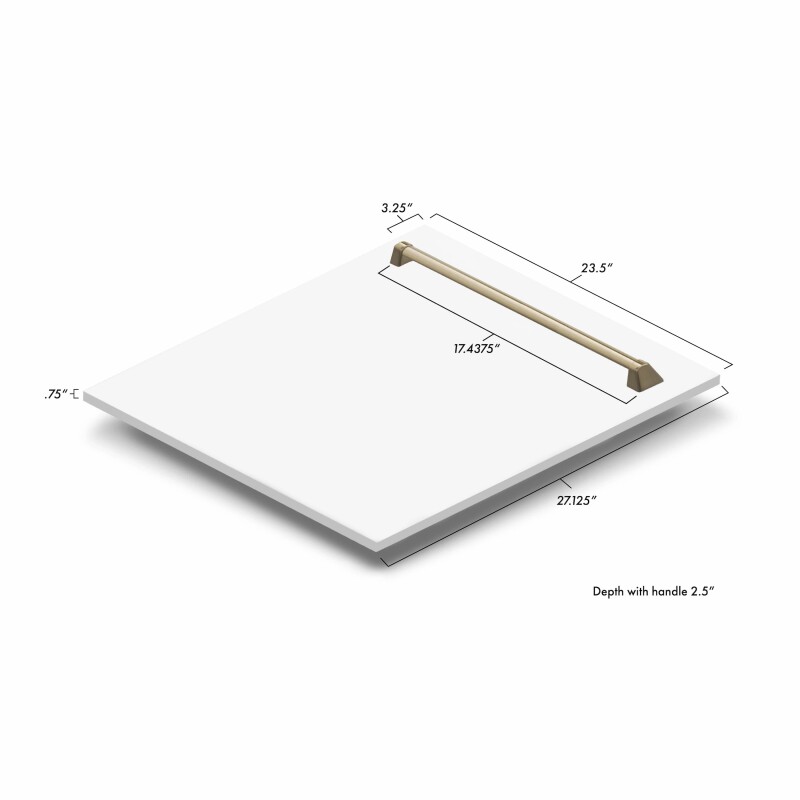 24" Autograph Edition Tallac Dishwasher Panel with Accent Handle DPVZWM24CB