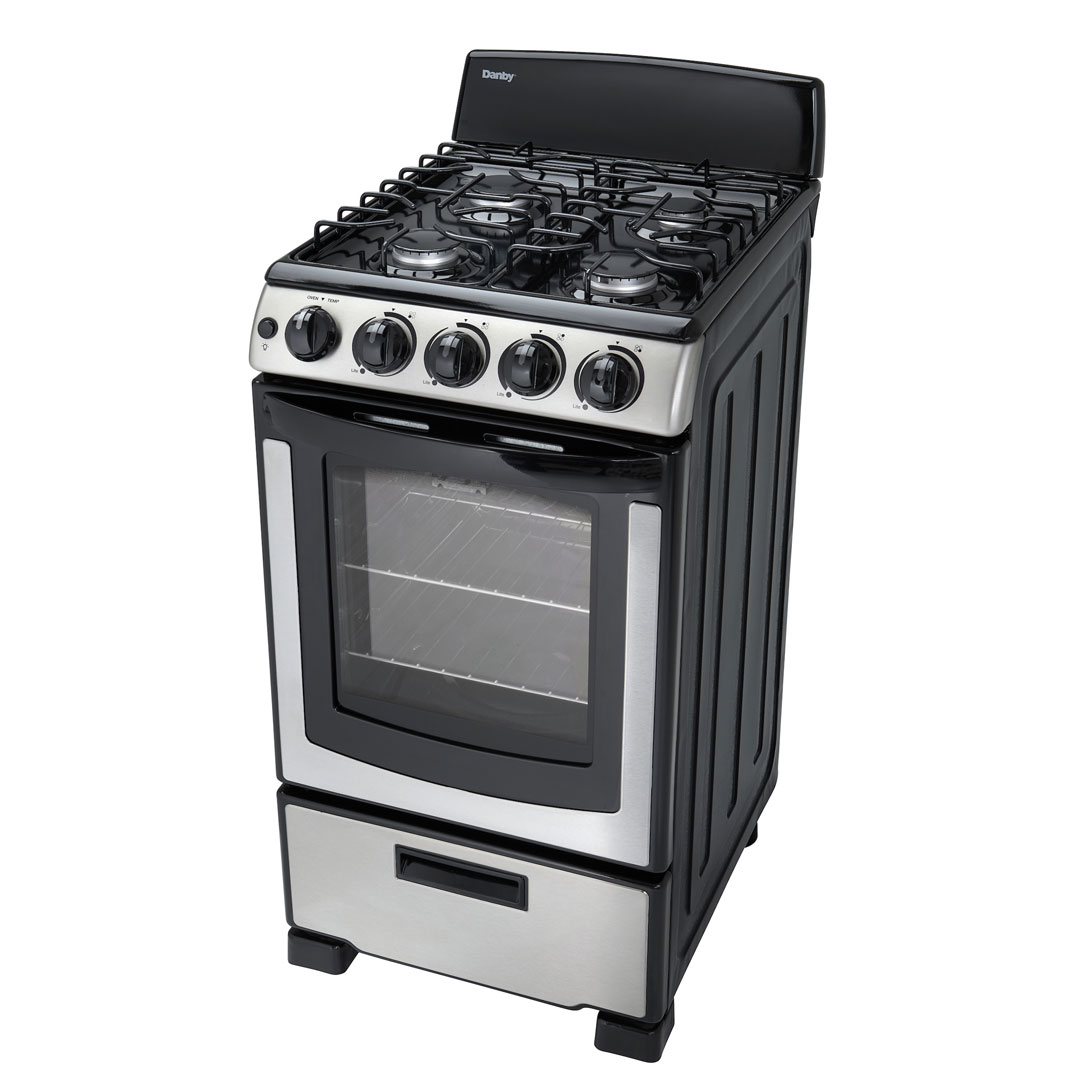 20″ Wide Gas Range DR202BSSGLP