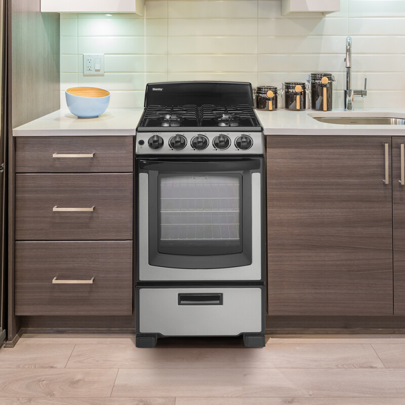 20″ Wide Gas Range DR202BSSGLP