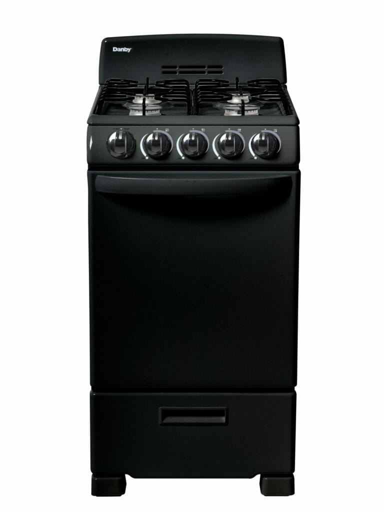 20″ Wide Gas Range in Black DR203BGLP