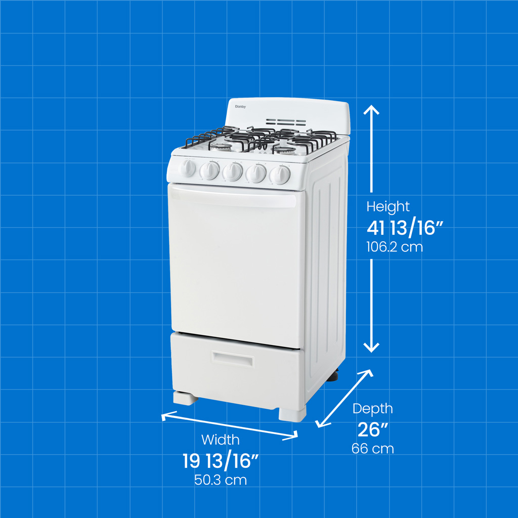 20″ Wide Gas Range DR203WGLP