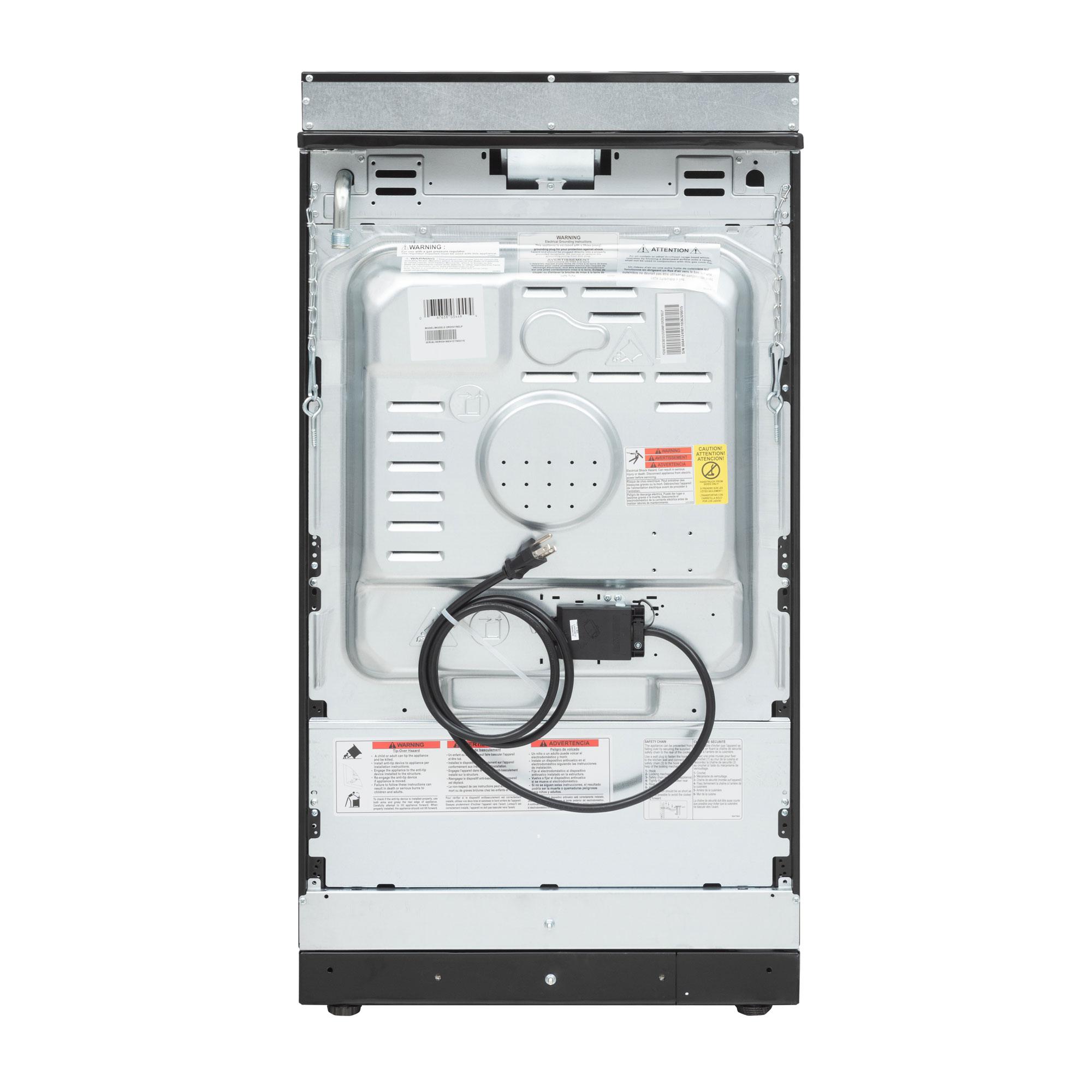 20″ Wide Gas Range in Black view 4
