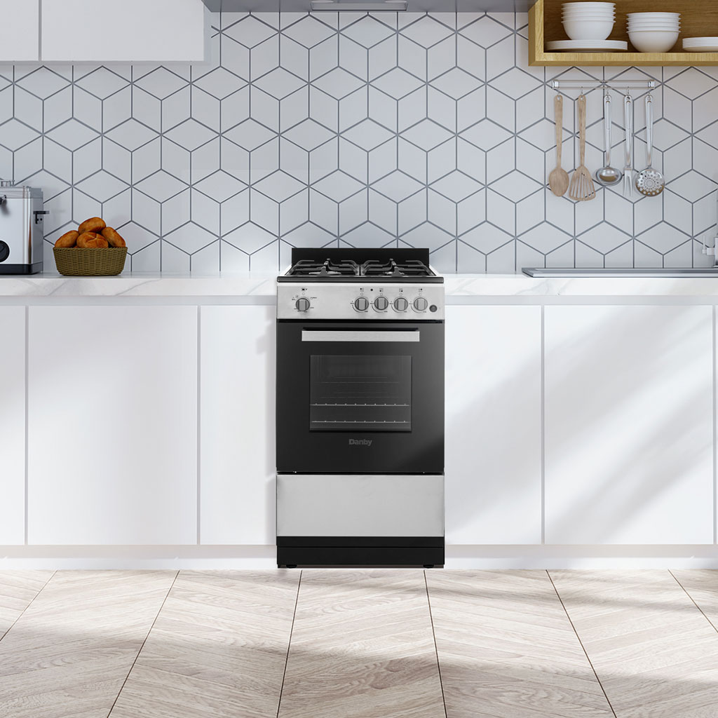 20″ Wide Gas Range in Stainless Steel view 5
