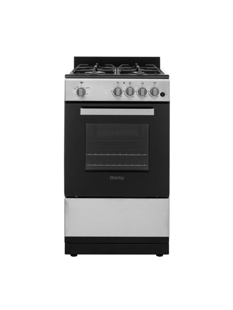 20″ Wide Gas Range in Stainless Steel DR20V1BSSGLP