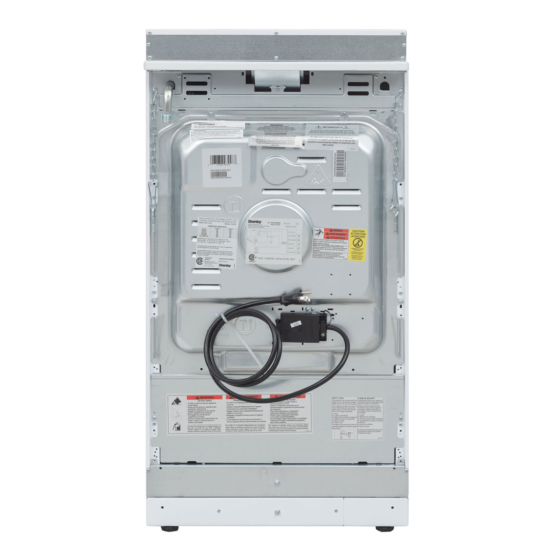 20″ Wide Gas Range in White view 4