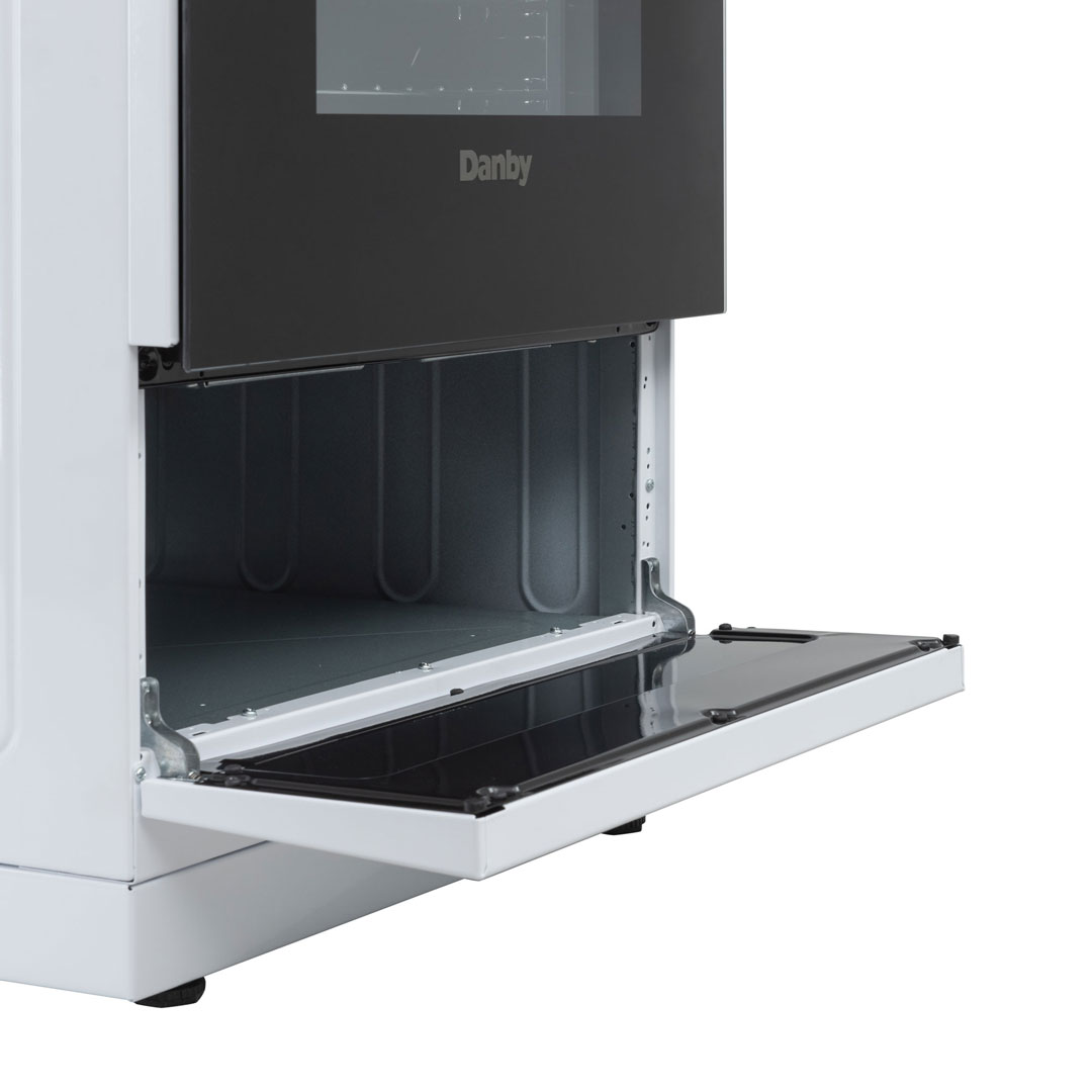 20″ Wide Gas Range in White view 8