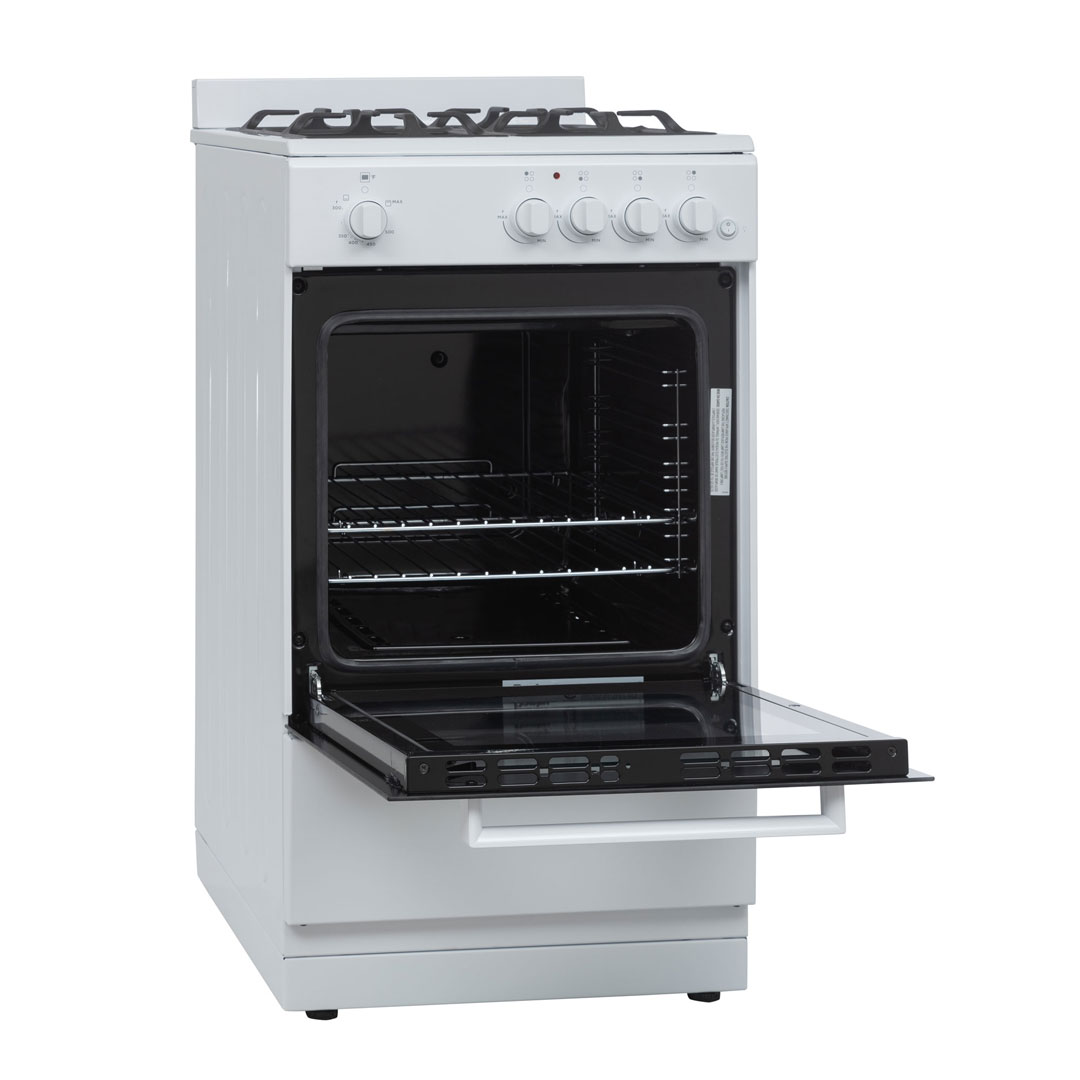 20″ Wide Gas Range in White view 11