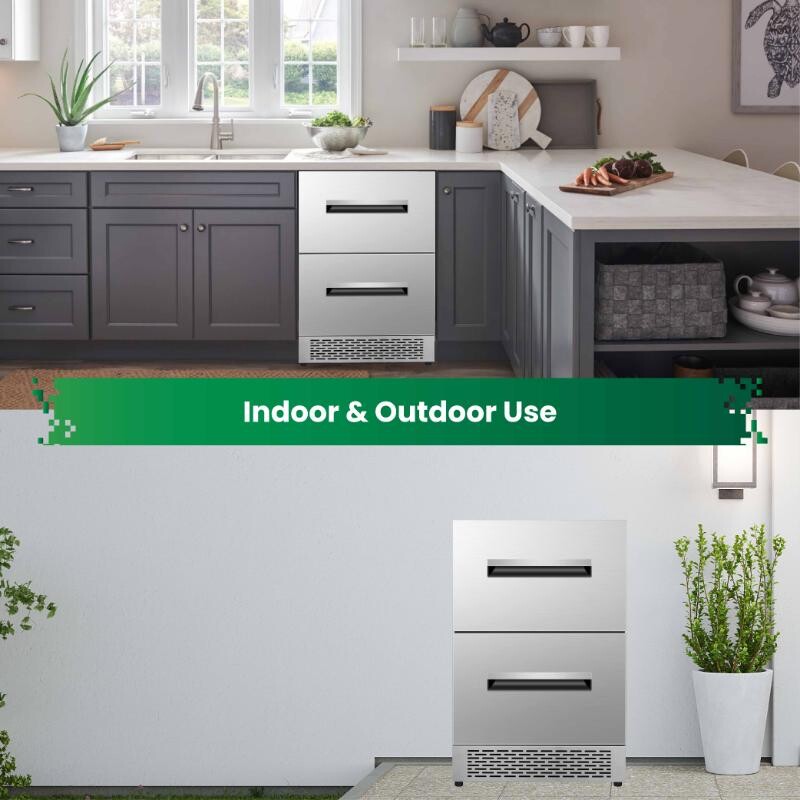 24" 2 Drawer 2 Zone CONVERTIBLE REFRIGERATOR-FREEZER 5cf Sabbath Mode DRFC5292, product image 16 of 31