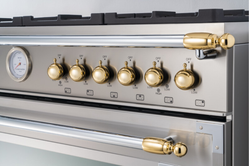 Kit Includes (12) Knobs and 8 Handle Finials: (3) Pairs for Range & (1) Pair for Hood view 2