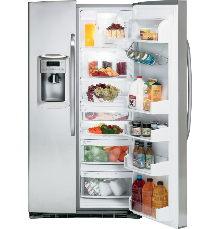 GE Adora 25.4 Cu. Ft. Side-By-Side Refrigerator Stainless Steel DSHS5PGXSS Picture 1