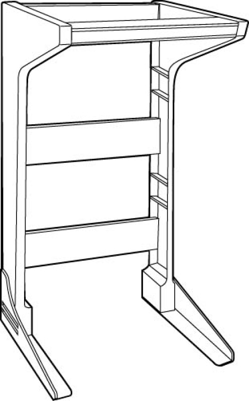 Spacemaker Laundry Stack Rack with Light DSLR24AAA