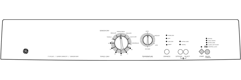 5.8 Cu. Ft. Extra-Large Capacity Frontload Electric Dryer DSXH47EGWW, product image 4 of 4