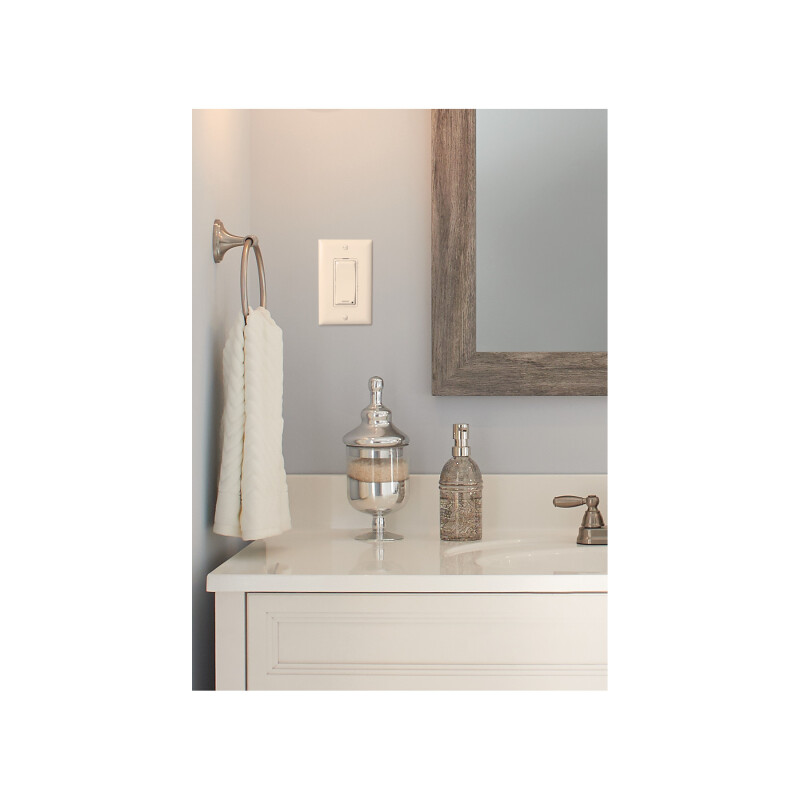 Broan-NuTone Exhaust Vent Fan Delay-Off Wall Control/Timer, White DT100W
