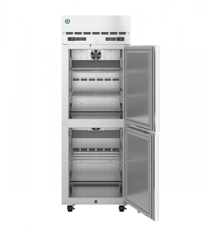 DT1A-HS, Refrigerator and Freezer, Single Section Dual Temp Upright, Half Stainless Doors with LockTitle DT1AHS