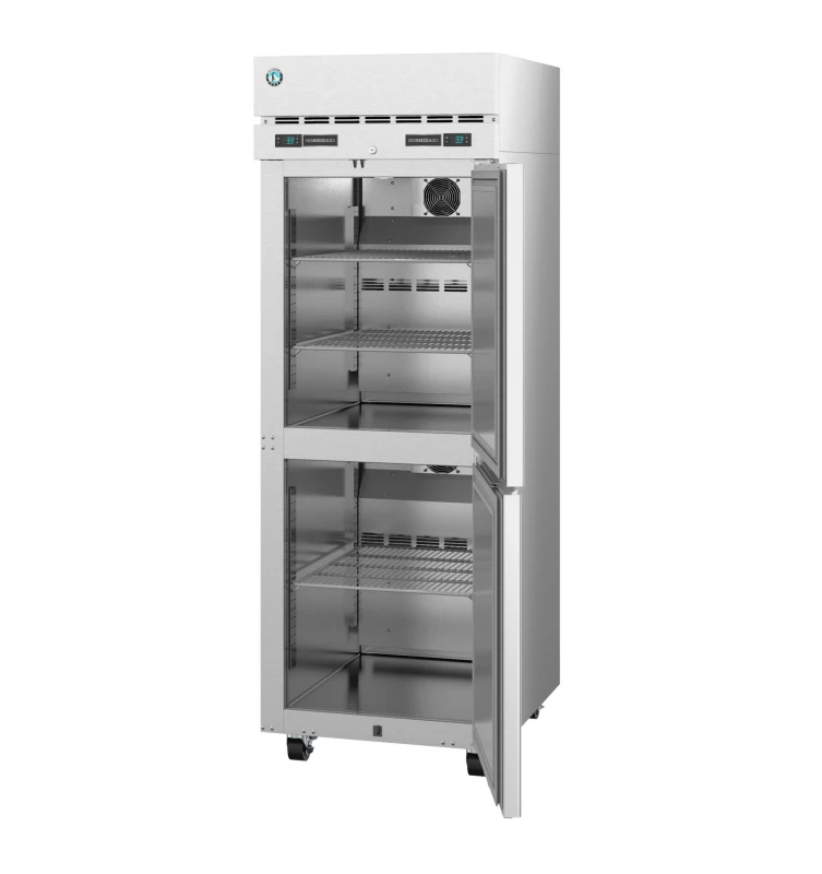 DT1A-HS, Refrigerator and Freezer, Single Section Dual Temp Upright, Half Stainless Doors with LockTitle DT1AHS