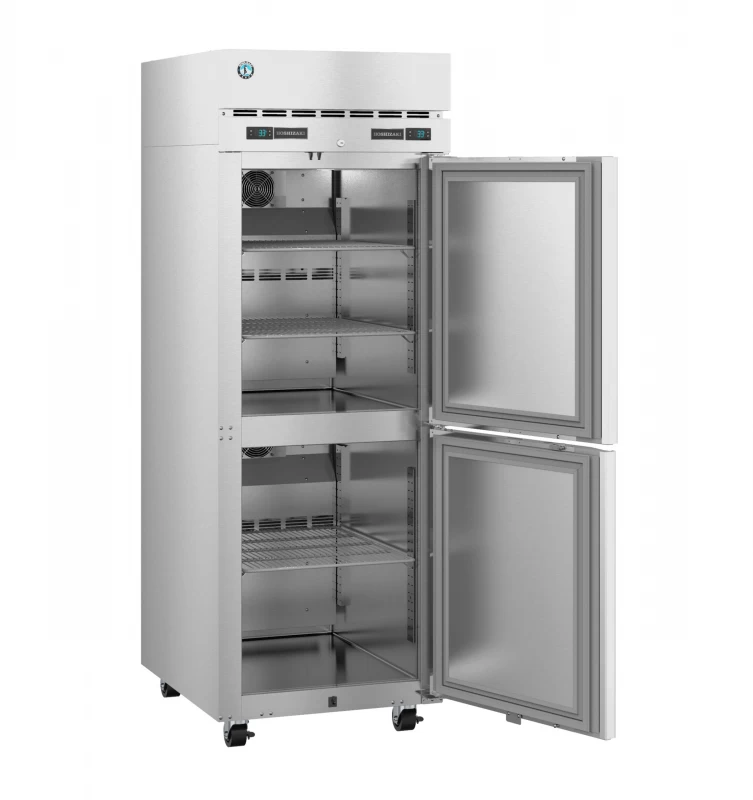 DT1A-HS, Refrigerator and Freezer, Single Section Dual Temp Upright, Half Stainless Doors with LockTitle DT1AHS