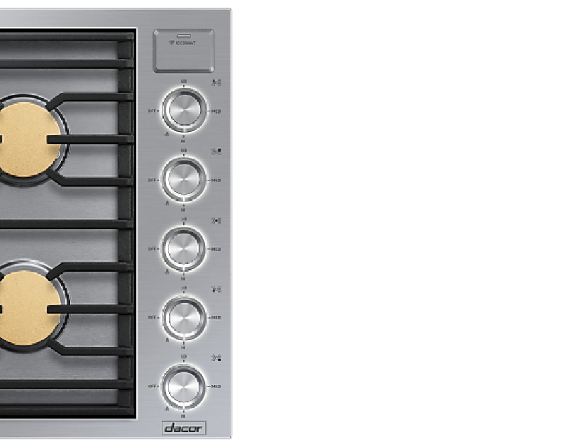 36-inch Gas Cooktop DTG36M955FSDA, product image 3 of 4