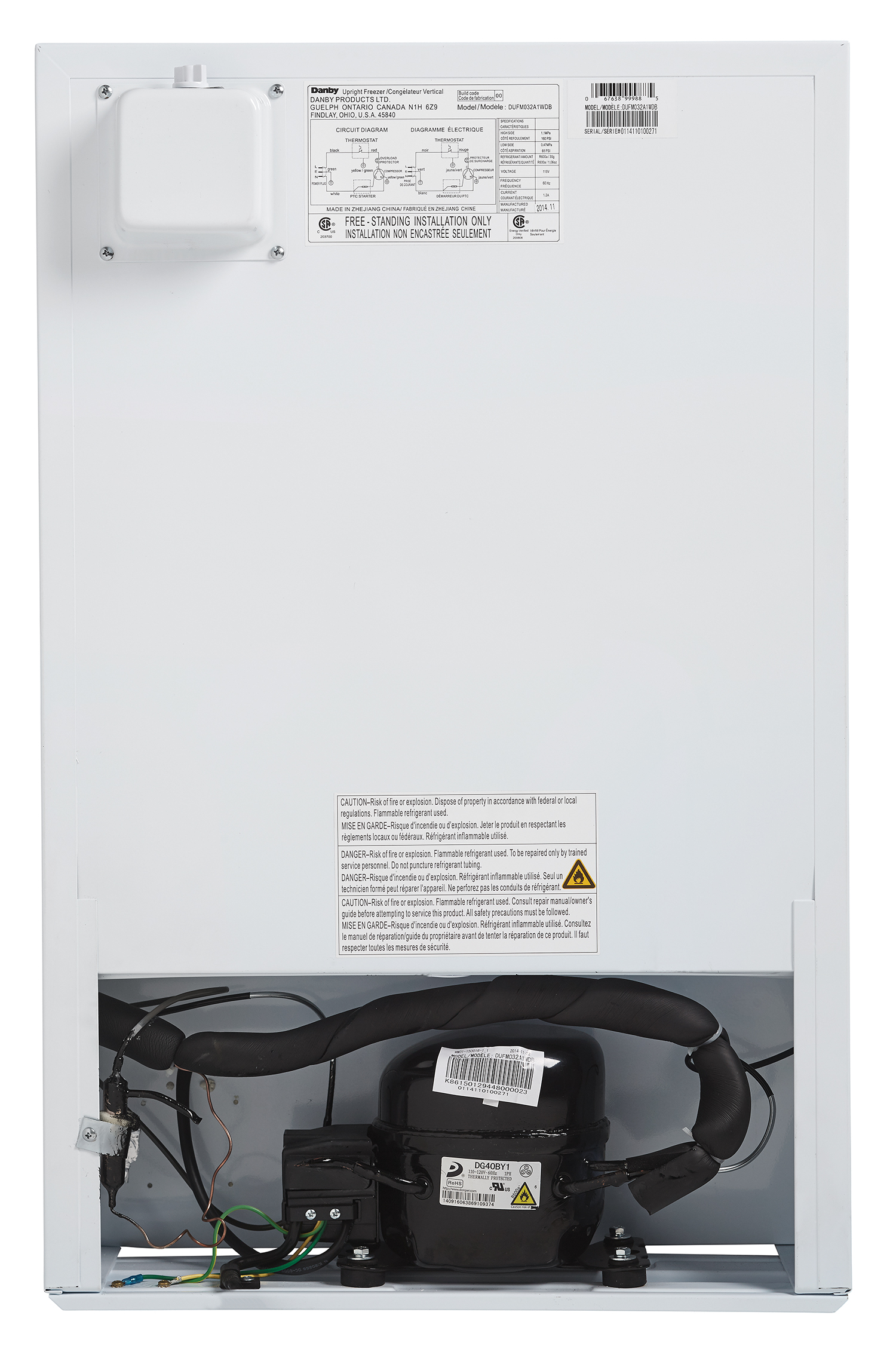 3.2 cu. ft. Upright Freezer view 3