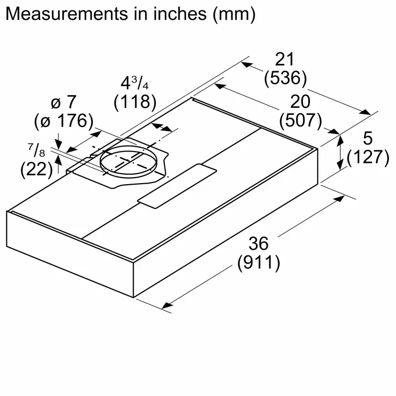 300 Series Undercabinet Hood 36'' DUH36253UC