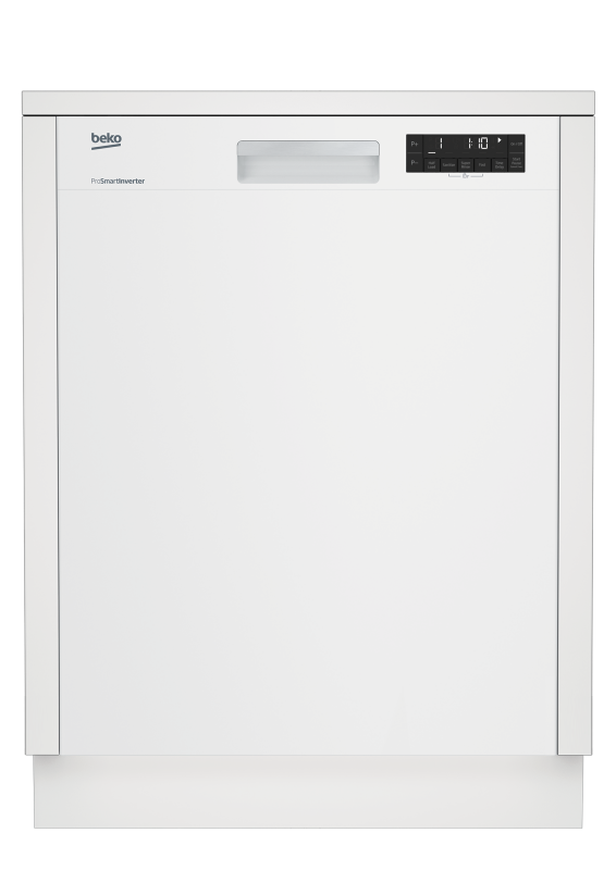 Tall Tub White Dishwasher, 14 place settings, 48 dBa, Front Control DUT25401W