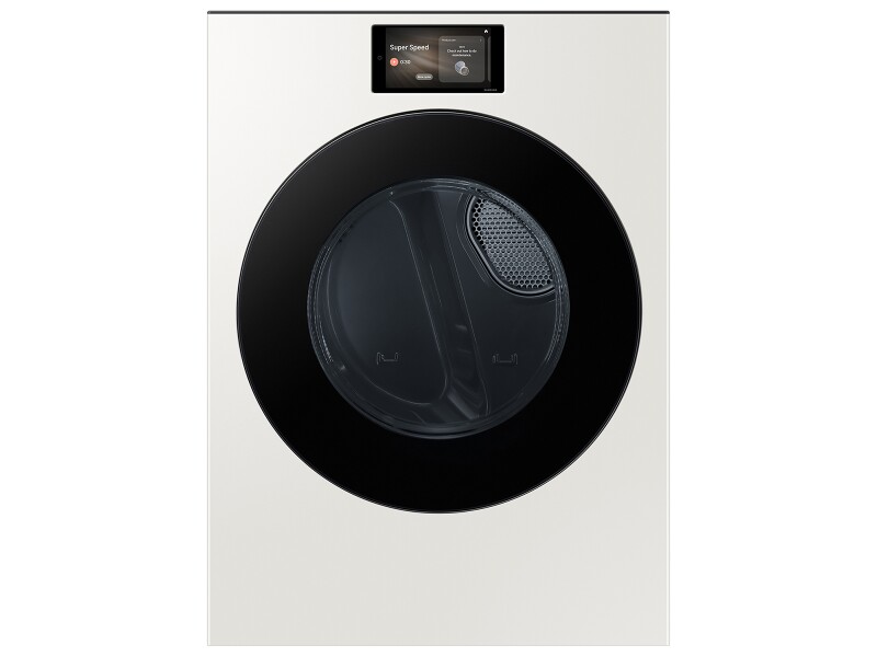 7.6 cu. ft. Bespoke AI Ultra Capacity Front Load Gas Dryer with AI Home and AI OptiDry+ in Ivory DV90F53AGYA3