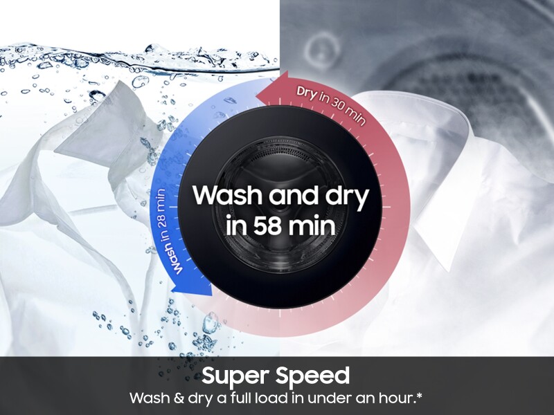 7.6 cu. ft. Bespoke AI Ultra Capacity Front Load Gas Dryer with AI Home and AI OptiDry+ in Ivory DV90F53AGYA3