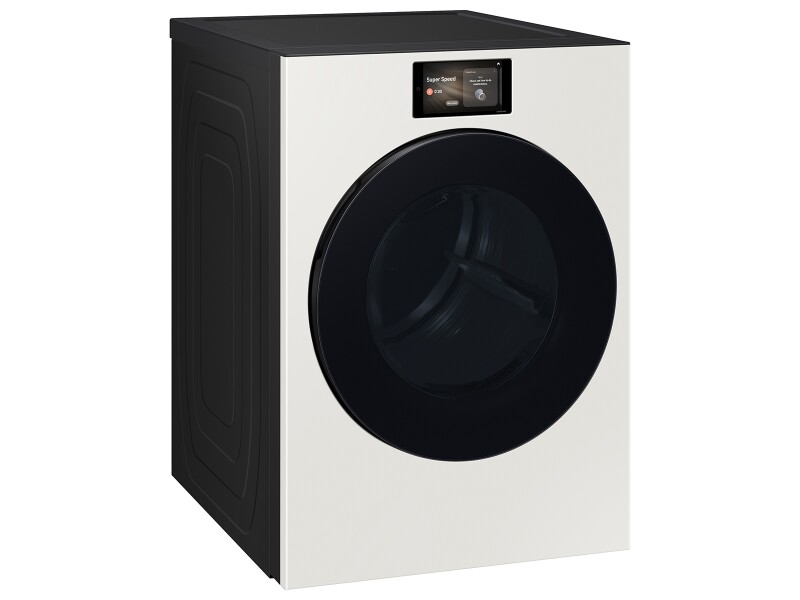 7.6 cu. ft. Bespoke AI Ultra Capacity Front Load Gas Dryer with AI Home and AI OptiDry+ in Ivory DV90F53AGYA3