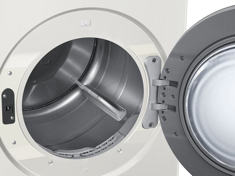 7.6 cu. ft. Bespoke AI Ultra Capacity Front Load Gas Dryer with AI Home and AI OptiDry+ in Ivory DV90F53AGYA3