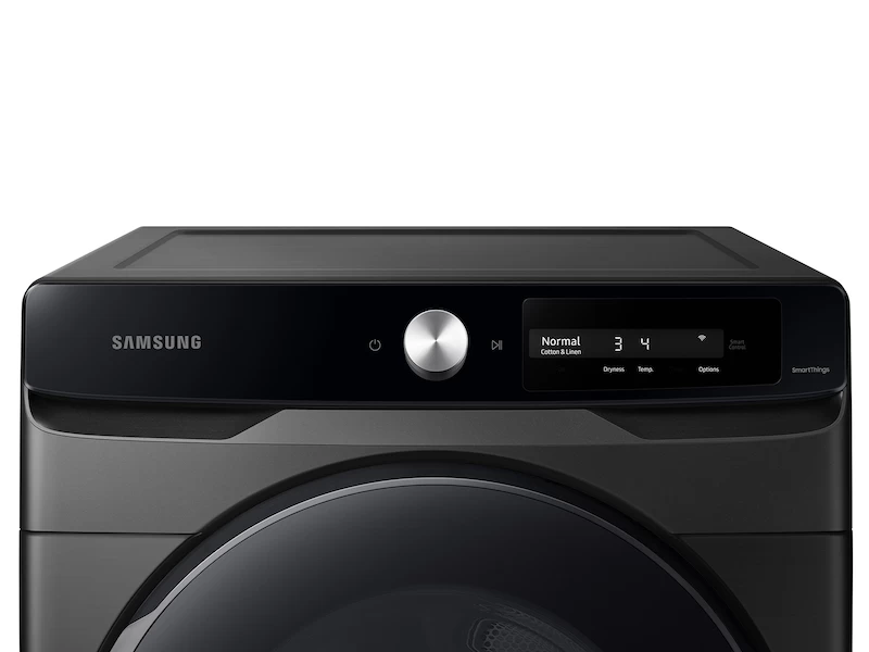 7.5 cu. ft. Smart Dial Electric Dryer with Super Speed Dry in Brushed Black DVE45A6400VA3