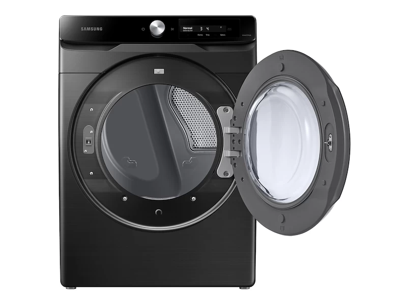 7.5 cu. ft. Smart Dial Electric Dryer with Super Speed Dry in Brushed Black DVE45A6400VA3
