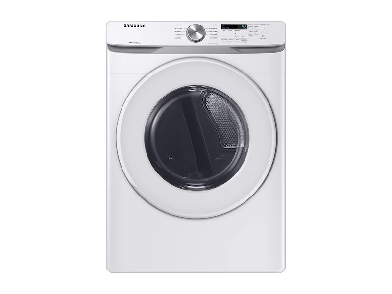 Samsung 7.5 cu. ft. Electric Dryer with Sensor Dry White  DVE45T6000WA3 Picture 1