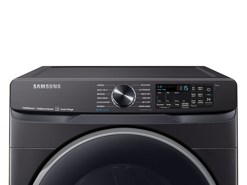 7.5 cu. ft. Smart Electric Dryer with Steam Sanitize+ in Brushed Black DVE50A8500VA3
