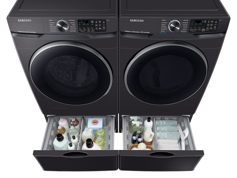 7.5 cu. ft. Smart Electric Dryer with Steam Sanitize+ in Brushed Black DVE50A8500VA3