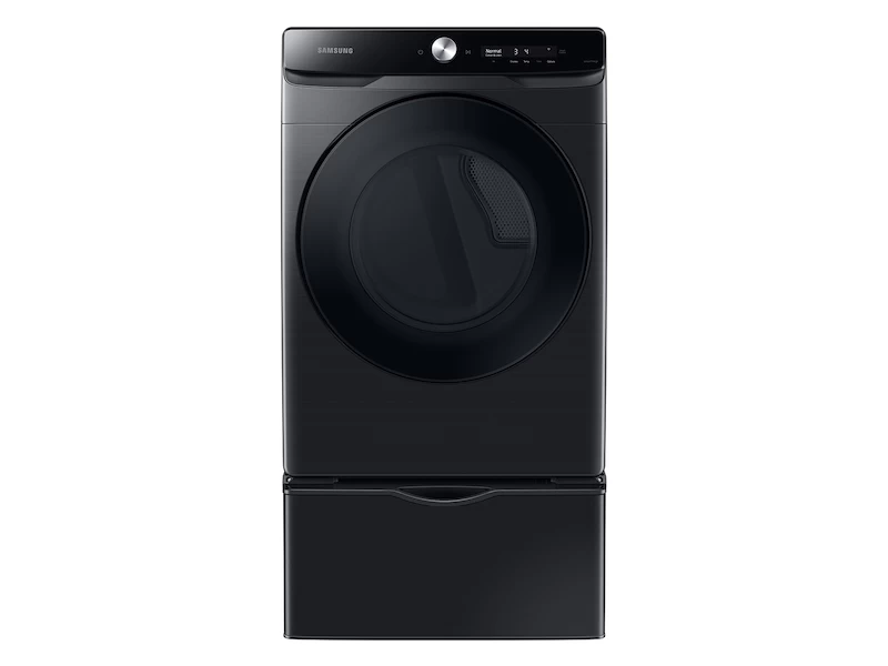 7.5 cu. ft. Smart Dial Electric Dryer with Super Speed Dry in Brushed Black DVE50A8600VA3