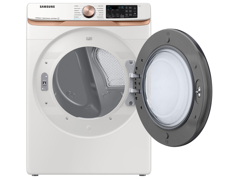 7.5 cu. ft. Smart Electric Dryer with Steam Sanitize+ and Sensor Dry in Ivory DVE50BG8300EA3