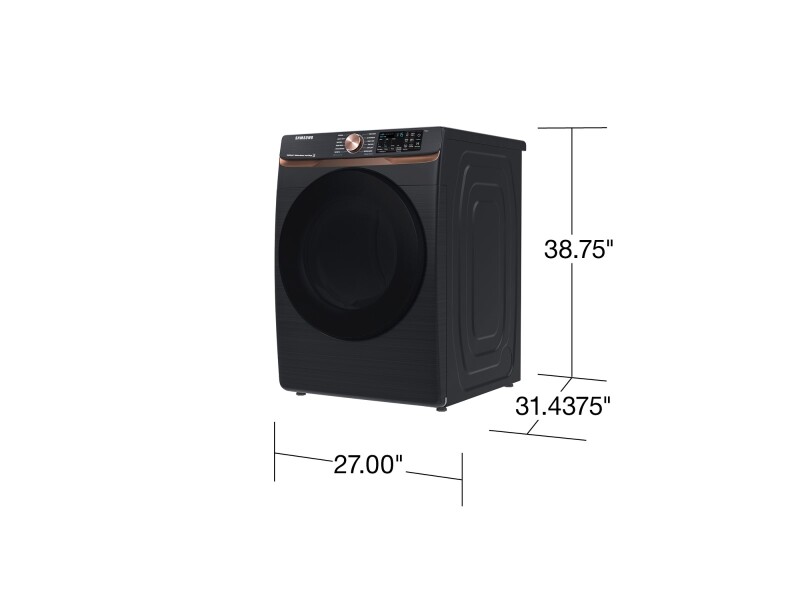 7.5 cu. ft. Smart Electric Dryer with Steam Sanitize+ and Sensor Dry in Brushed Black DVE50BG8300VA3