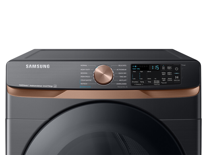 7.5 cu. ft. Smart Electric Dryer with Steam Sanitize+ and Sensor Dry in Brushed Black DVE50BG8300VA3