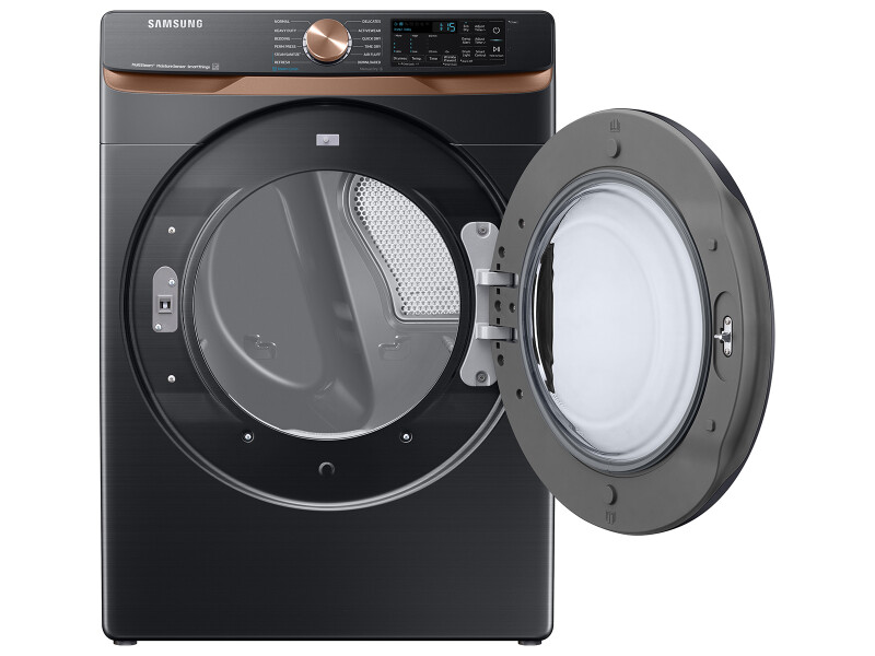 7.5 cu. ft. Smart Electric Dryer with Steam Sanitize+ and Sensor Dry in Brushed Black DVE50BG8300VA3