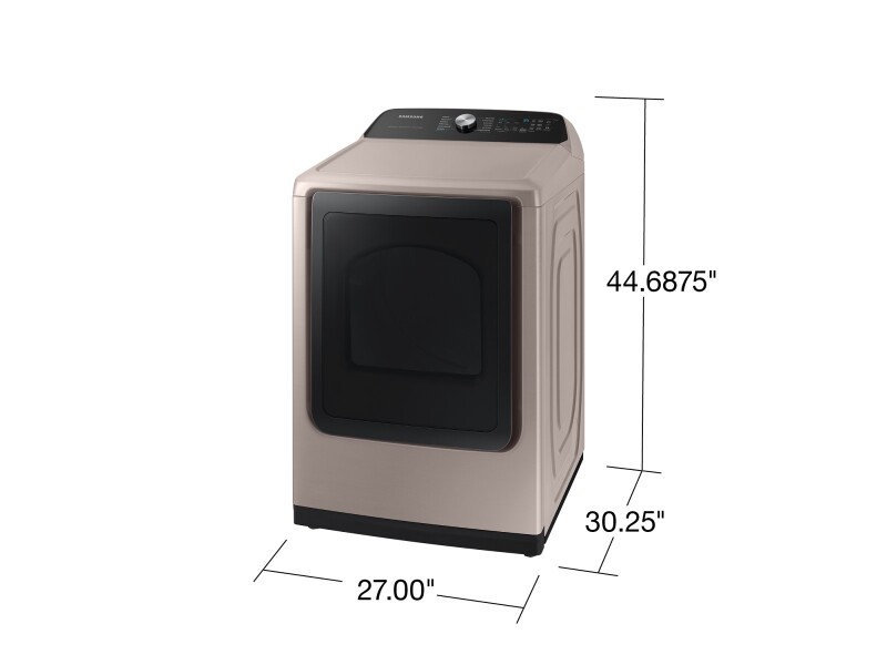 7.4 cu. ft. Smart Electric Dryer with Steam Sanitize+ in Champagne DVE52A5500CA3, product image 2 of 11