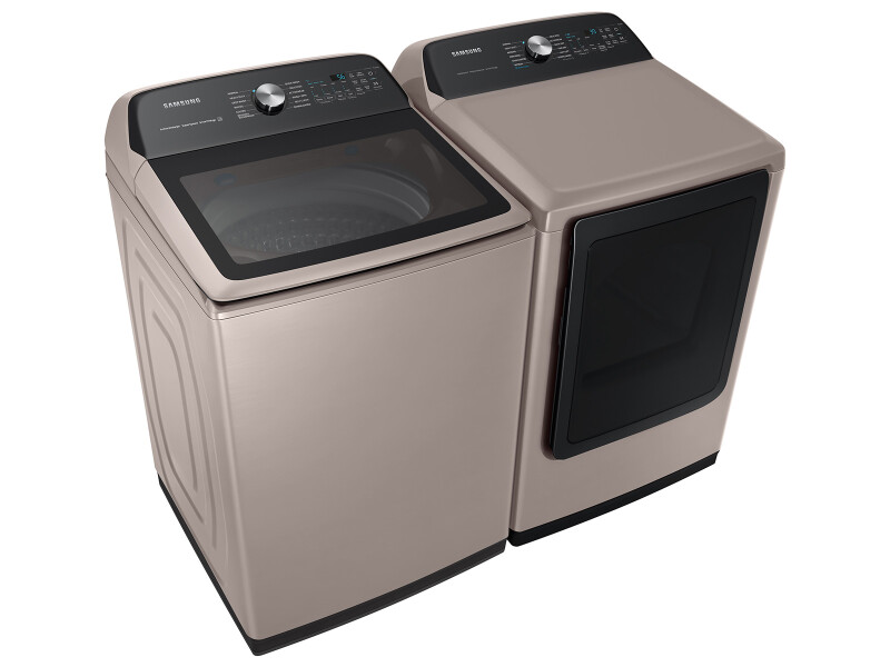 7.4 cu. ft. Smart Electric Dryer with Steam Sanitize+ in Champagne DVE52A5500CA3, product image 8 of 11