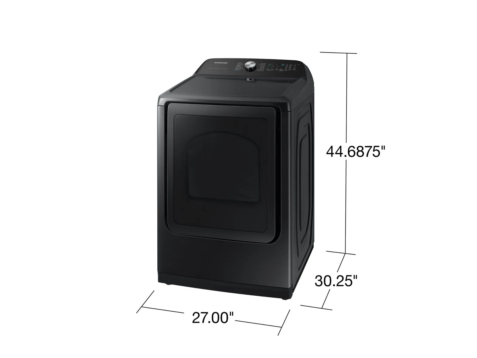 7.4 cu. ft. Smart Electric Dryer with Steam Sanitize+ in Brushed Black DVE52A5500VA3