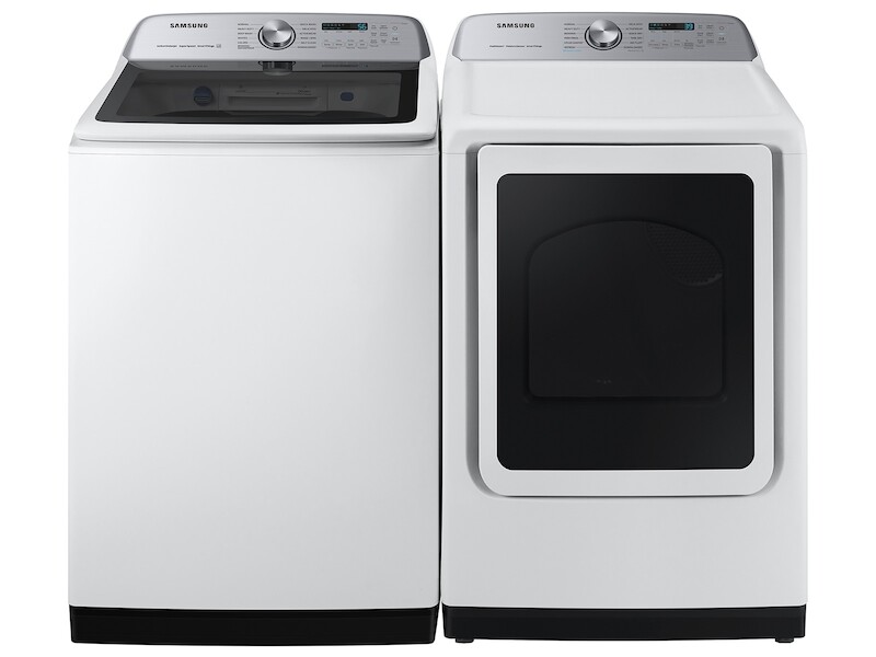 7.4 cu. ft. Smart Electric Dryer with Steam Sanitize+ in White view 7