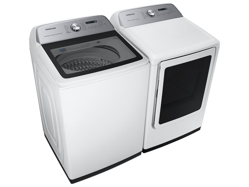 7.4 cu. ft. Smart Electric Dryer with Steam Sanitize+ in White view 9