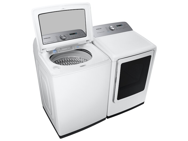 7.4 cu. ft. Smart Electric Dryer with Steam Sanitize+ in White view 11
