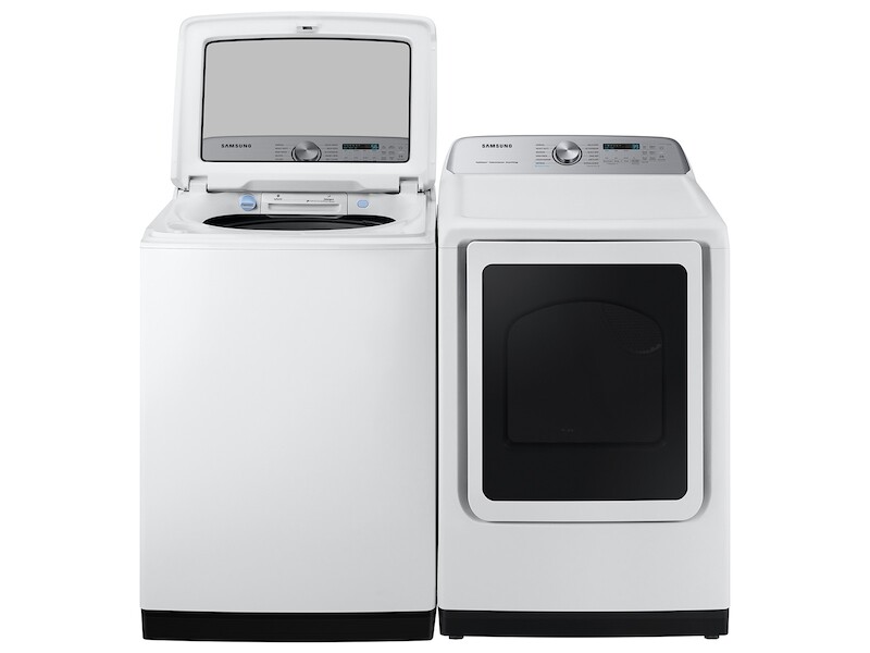 7.4 cu. ft. Smart Electric Dryer with Steam Sanitize+ in White view 12