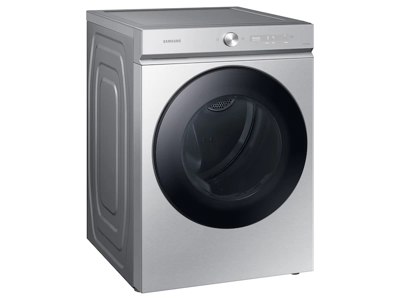 Bespoke 7.6 cu. ft. Ultra Capacity Electric Dryer with Super Speed Dry and AI Smart Dial in Silver Steel DVE53BB8700TA3