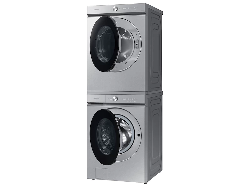 Bespoke 7.6 cu. ft. Ultra Capacity Electric Dryer with Super Speed Dry and AI Smart Dial in Silver Steel DVE53BB8700TA3