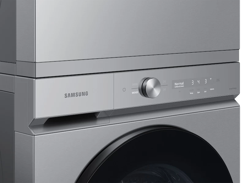 Bespoke 7.6 cu. ft. Ultra Capacity Electric Dryer with Super Speed Dry and AI Smart Dial in Silver Steel DVE53BB8700TA3