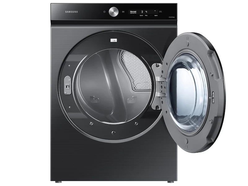 Bespoke 7.6 cu. ft. Ultra Capacity Electric Dryer with Super Speed Dry and AI Smart Dial in Brushed Black DVE53BB8700VA3